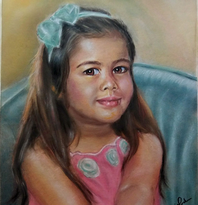 Child Portrait in Pastel