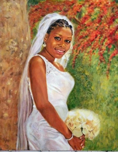 Acryic Bridal Portrait